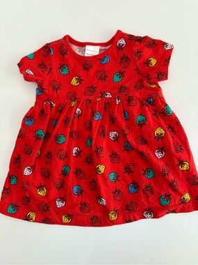 Hanna Andersson Red Strawberry Print Dress